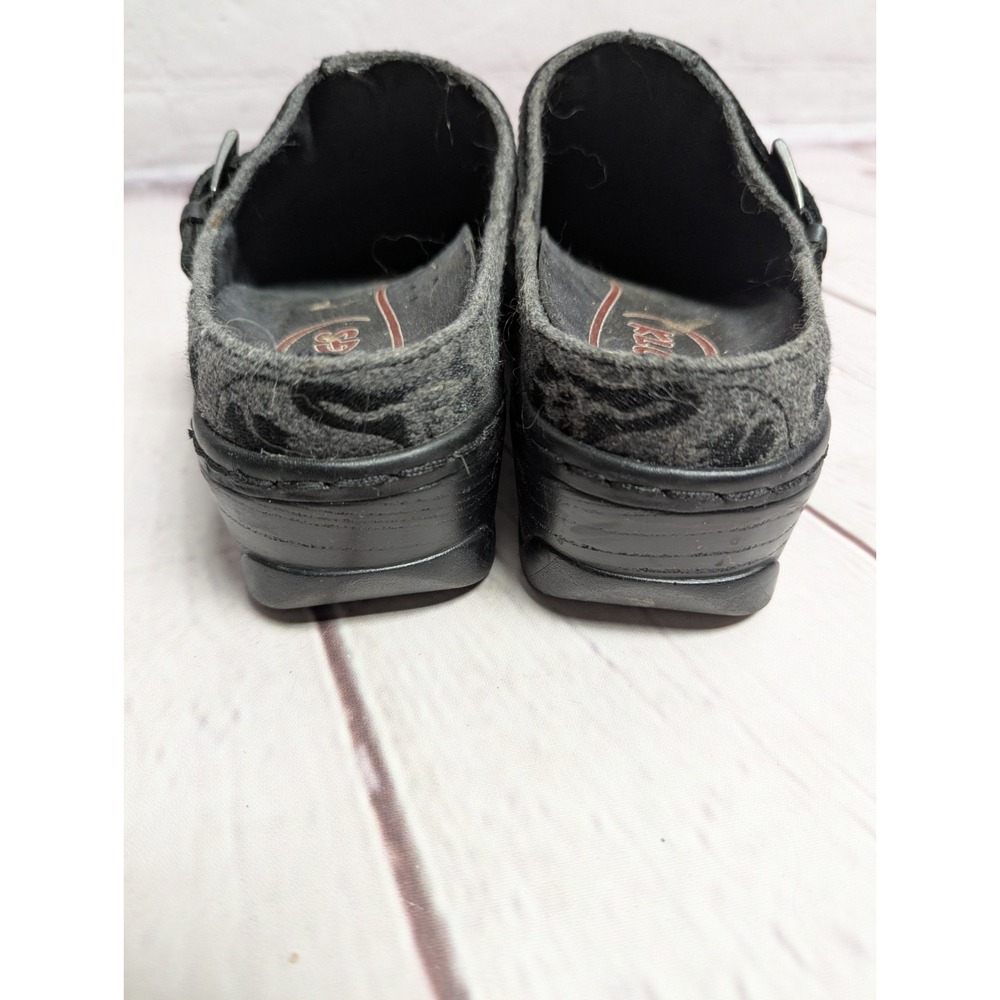 Austin Grey Tapestry Klogs Black Slip Resistant Size 9 - Picture 5 of 8